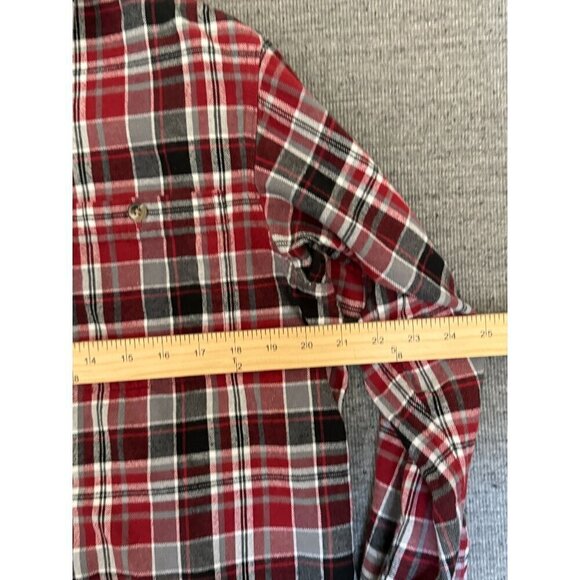 Red Head Flannel Button Down Red Shirt Men's Authentic Size M - Picture 5 of 14